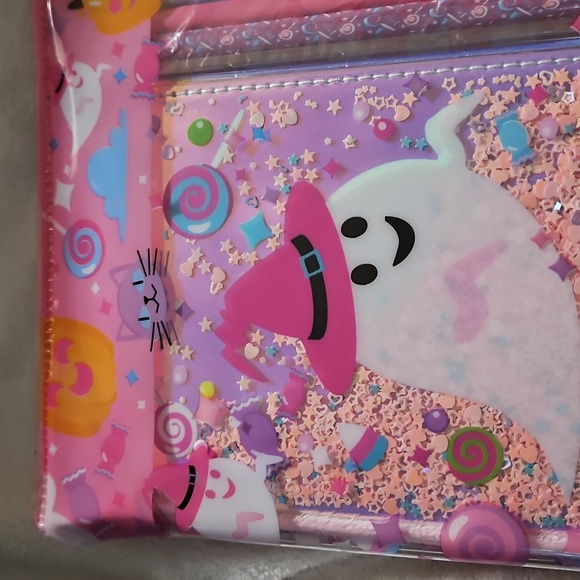 Halloween Stationary Reuseable Pouch Journal Colored Pencils Erasers Stickers - Picture 4 of 11